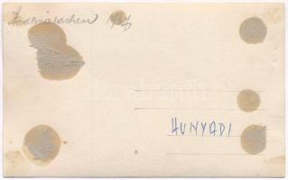 1927 Budapest XIV. Városliget, Vajdahunyad vára, Jáki kápolna. photo (ragasztónyomok / glue marks)