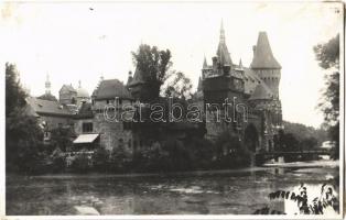 ~1927 Budapest XIV. Városliget, Vajdahunyad vára. photo (ragasztónyomok / glue marks)