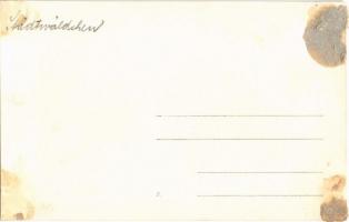 ~1927 Budapest XIV. Városliget, Vajdahunyad vára. photo (ragasztónyomok / glue marks)