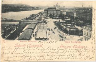 1900 Budapest V. Ferenc József tér, rakpart. D. Halberstadt Bb 44 (r)