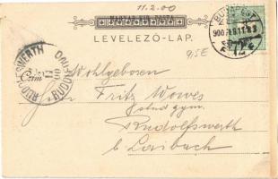 1900 Budapest V. Ferenc József tér, rakpart. D. Halberstadt Bb 44 (r)