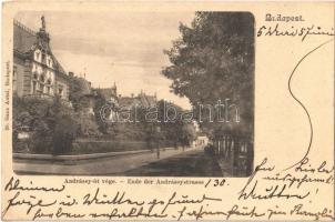 1902 Budapest VI. Andrássy út vége, villa. Ganz Antal 20. (vágott / cut)