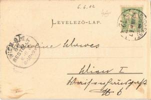 1902 Budapest VI. Andrássy út vége, villa. Ganz Antal 20. (vágott / cut)