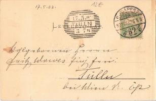 1902 Budapest VI. Andrássy út (Körönd), lóvasút. Ganz Antal 92. (r)