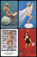 1967-1989 15 db vegyes kártyanaptár, közte enyhén erotikusak is