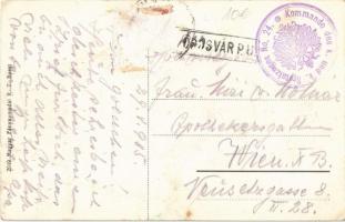 1915 Trencsénteplic-fürdő, Trencianske Teplice; + "Kommando des k.u.k. Spitalzuges No. 24.&quot...