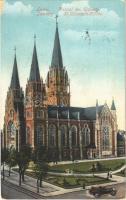 1916 Lviv, Lwów, Lemberg; Kosciól sw. Elzbiety / St. Elisabeth Kirche / church, automobile (EK)