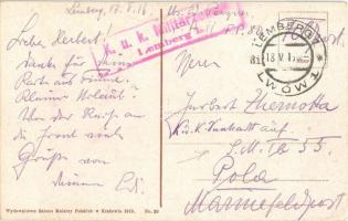 1916 Lviv, Lwów, Lemberg; Kosciól sw. Elzbiety / St. Elisabeth Kirche / church, automobile (EK)