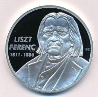 ifj. Szlávics László (1959-) 2011. Nagy Magyarok / Liszt Ferenc 1811-1886 ezüstözött Cu emlékérem (40mm) T:PP