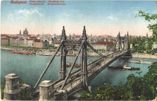 1914 Budapest, Duna, Erzsébet híd