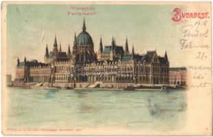1908 Budapest V. Országház. litho