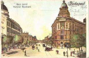 1906 Budapest VI. Váci körút (ma Bajcsy-Zsilinszky utca). litho (EB)