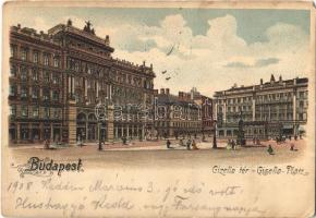 1908 Budapest V. Gizella tér (ma Vörösmarty tér). litho (EK)