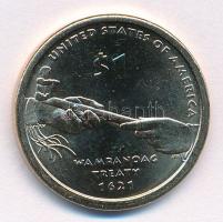 Amerikai Egyesült Államok 2011P 1$ Cu-Ni-Zn-Mn "Békepipa hátlap" T:1
USA 2011P 1 Dollar C...