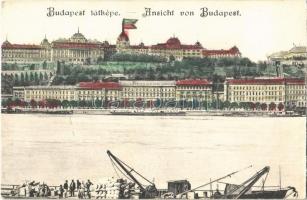 1903 Budapest I. Királyi vár a pesti rakpartról