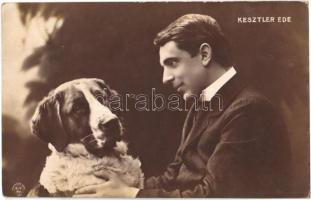 1906 Kesztler Ede kutyával