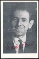 Kabos László (1923-2004) színész, komikus aláírása képen