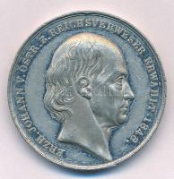 Ausztria 1848. Johann főherceg fém emlékérem (37mm) T:2 ph.  Austria 1848. Prince Johann metal commemorative coin (37mm) C:XF edge error Krause KM#2807