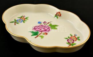 Herendi Eton mintás tálka, kézzel festett, jelzett, apró kopásnyomokkal, 13,5×9 cm