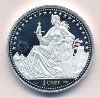 Svájc 2014. "Genéve" jelzett Ag emlékérem (31g/0.999/32mm) T:PP
Switzerland 2014. "G...