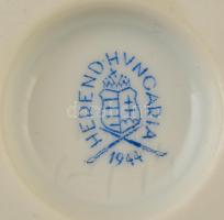 Herendi Eton mintás mini karmos tálka, kézzel festett, jelzett, apró kopásnyomokkal, d:7 cm, m: 4,5 ...