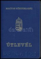1993 Magyar útlevél, egyiptomi, török, bolgár bélyegzésekkel