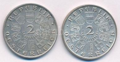 Ausztria 1930. 2Sch Ag "7 évszázada halt meg Vogelweide" (2x) T:1-,2 patina
Austria 1930....