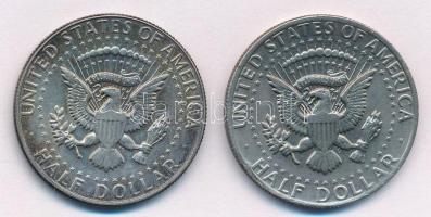 Amerikai Egyesült Államok 1967-1977. 1/2$ Ag "Kennedy" (2x) T:2 patina, ph.
USA 1967-1977...