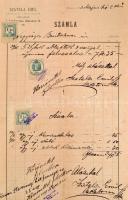 cca 1862-1967 20 db vegyes okmánybélyeges irat