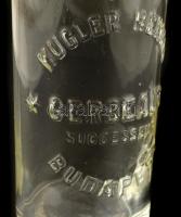 Kugler Henrik Gerbaud Budapest üveg, kis kopásnyomokkal, m: 21 cm