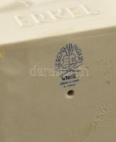 Herendi Erkel Ferenc porcelán mellszobor, fehér mázas, jelzett (tervezte: Hanzély Jenő (1919-2000), ...