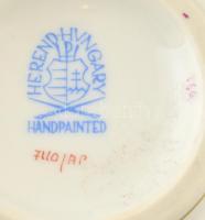 Herendi Apponyi mintás mintás váza, kézzel festett, jelzett, hibátlan, m: 15 cm