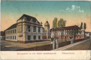 1918 Sárospatak, M. kir. állami tanítóképző intézet, főhomlokzat (EB)