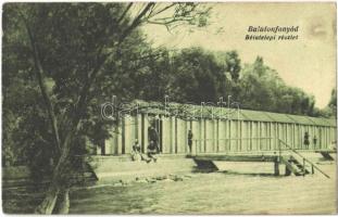 1924 Fonyód, Balatonfonyód; Bélatelepi részlet. Kalász Sándor kiadása (EK)