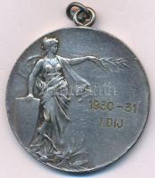 ~1930. "Nyugat-magyarországi Labdarúgók Alszövetsége bajnoki érme / 1930-31 I. DIJ" fém dí...