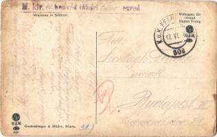 1918 Bolzano, Bozen (Südtirol); Weinlese in Südtirol / grape harvest in South Tyrol, folklore. Gerst...