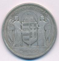 1930. 5P "Horthy Jobbra" Ag  T:3
Adamo. P8