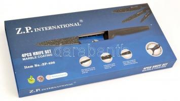 Z. P. International 4 db-os késkészlet, eredeti dobozában, újszerű állapotban