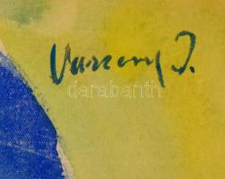 Vaszary jelzéssel: Csendélet. Akvarell, papír, 36×51 cm