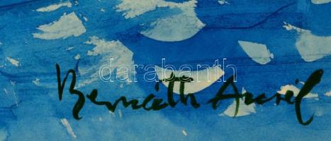 Bernáth jelzéssel: Megy a gőzős. Akvarell, papír, 30,5×43 cm