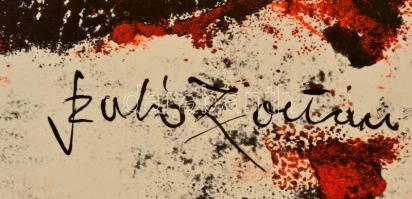 Szabó jelzéssel: Ülő akt. Vegyes technika, papír, 29×41 cm