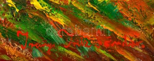 Irányi jelzéssel: Erdőrészlet. Olaj, farost, 32×42 cm