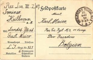 1916 Gulaschkanone / WWI German military field kitchen, humour (EK)