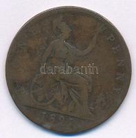 Nagy-Britannia 1891. 1p Br "Viktória" T:3 ph.
Great Britain 1891. 1 Penny Br "Victor...