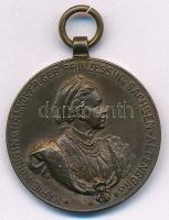 Német Birodalom 1907. Marie Königin kétoldalas Br emlékérme füllel (23mm) T:1-,2  German Empire 1907. Marie Königin two sided Br commemorative coin with ear (23mm) C:AU, XF
