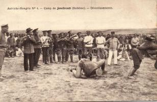 Josefstadt POW camp WW. I. having fun