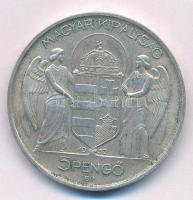 1939. 5P Ag "Horthy balra" T:1-
Adamo P8.2