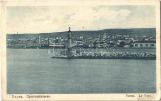1925 Varna, Le Port / port, lighthouse (EK)