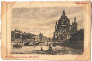 Berlin, Neuer Dom / cathedral. etching s: Paul Matthes