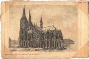 Köln, Cologne; Dom / cathedral. etching s: Paul Matthes